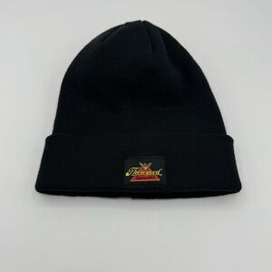 Rare Thorogood Knit Beanie Hat Dark Gray Black NWOT